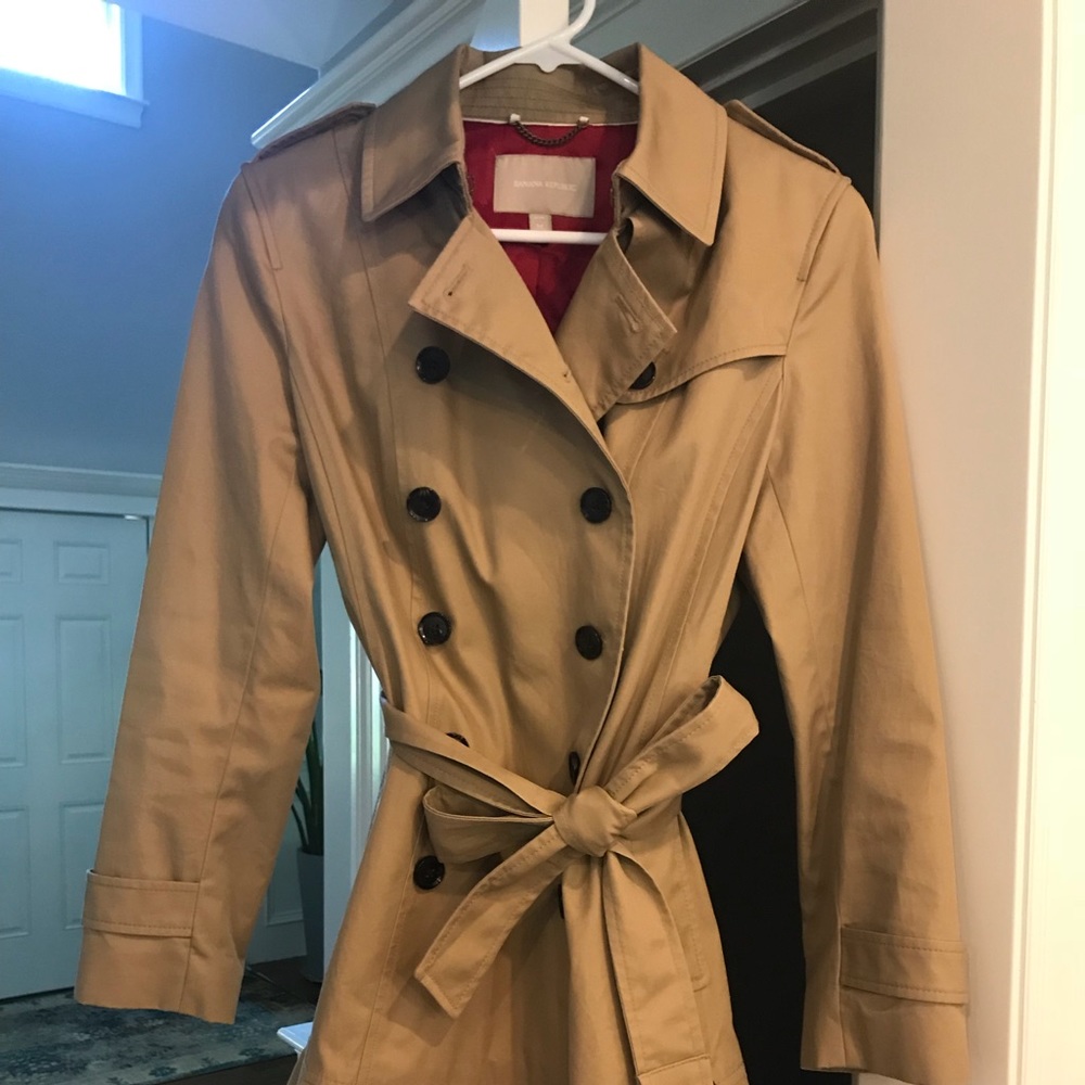 Banana Republic Peplum Trench coat.
